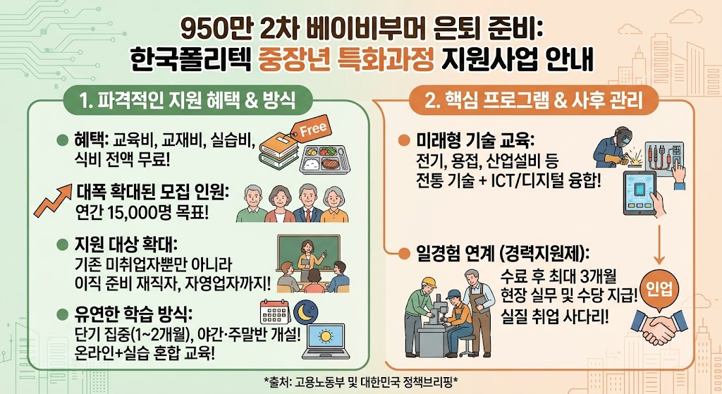 폴리텍 신중년특화과정 대폭 확대