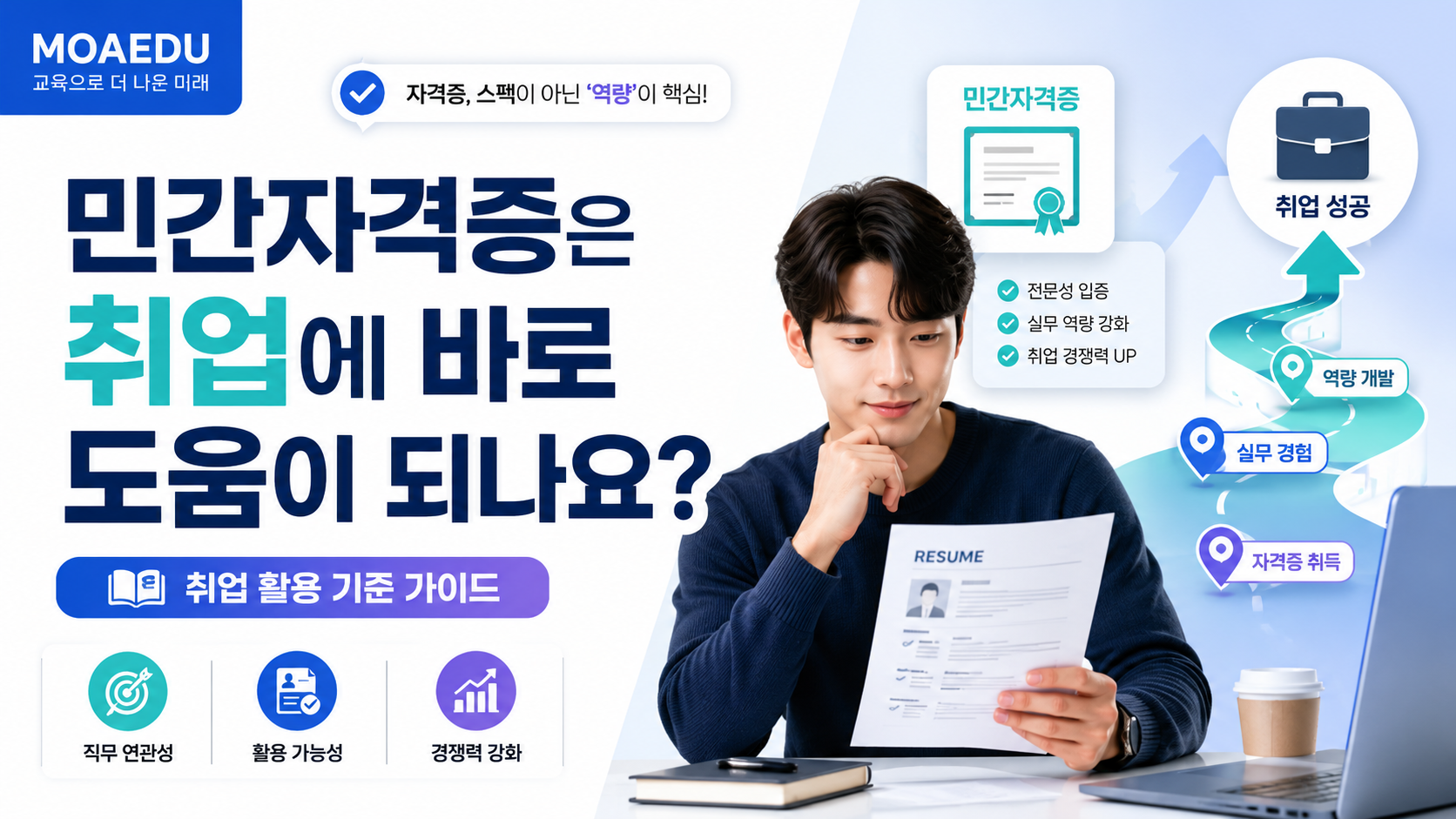 민간자격증은 취업에 바로 도움이 되나요?